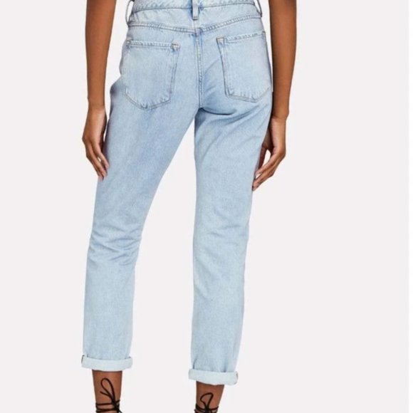 Frame Le Garcon Mid Rise Ripped Boyfriend Jeans in Natoma 23 - Picture 2 of 9